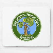 Arbor Day Wisconsin Mouse Pad