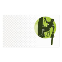 arborist tree surgeon agriculturist chainsaw business card template
