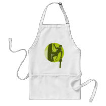 arborist tree surgeon chainsaw retro apron