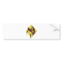 arborist tree surgeon chainsaw retro bumper sticker