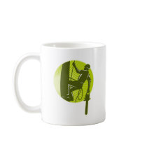 arborist tree surgeon chainsaw retro coffee mug