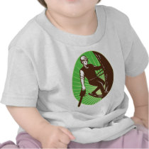 arborist tree surgeon chainsaw retro t shirts