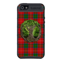 Arbre celtique de la vie et de tartan de Chisholm  Coque iPhone 5