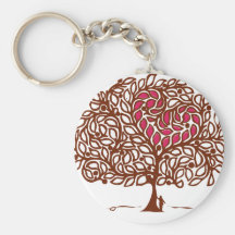Arbre d'amour porte-clef