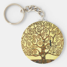 Arbre de Gustav Klimt de porte - clé de la vie Porte-clef