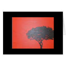Arbre de jour de Valentines Carte De Vœux
