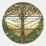 Arbre de la vie/de fenêtre en verre teinté de Tiff Adhésif