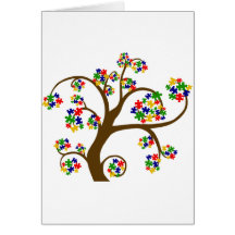 Arbre de la vie perplexe cartes de vœux