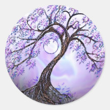 Arbre de Lavendar de la vie Autocollants