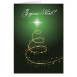 Arbre de Noël Abstrait vert cartes Greeting Card