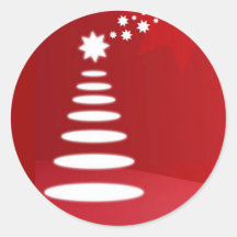 Arbre de Noël Autocollants Ronds