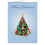 Arbre de Noël coloré : Art de vecteur : Carte de v