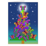 ARBRE DE NOËL DE PAPILLON CARTE