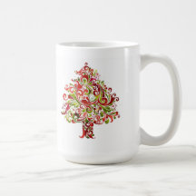 Arbre de Noël tourbillonnant Mug À Café