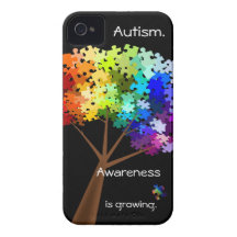 Arbre de puzzle de sensibilisation sur l'autisme coque iPhone 4 Case-Mate