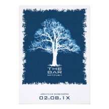 Arbre d'invitation de Mitzvah de barre de la vie, 