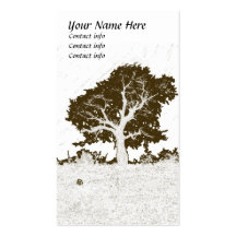 Arbre élevant le carte de visite vert