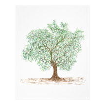 arbre en-tête de lettre customisable