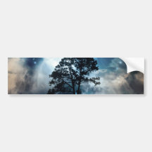 Arbre et eau autocollants pour voiture