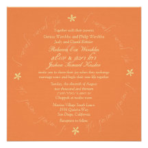 Arbre fleurissant - invitation moderne du mariage 