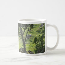 Arbre vert de haie de montagne tasse à café