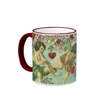 Arbre victorien vintage de coeur de cupidons de jo mugs