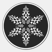 Arbres de Noël de flocon de neige d'illusion optiq Adhésif