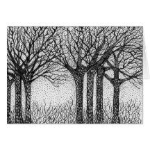Arbres d'hiver carte