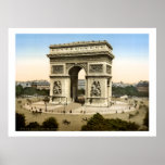 Arc de Triomphe monument, Paris, France posters