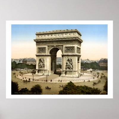 Arc de Triomphe monument, Paris, France Poster by irish_gifts
