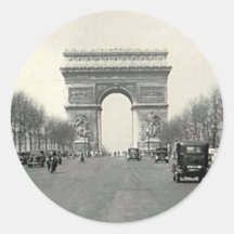 Arc de Triomphe vintage France Adhésifs