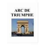 arc de triumphe paris france post cards