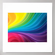 Arc-en-ciel abstrait affiches