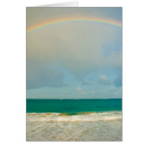 Arc-en-ciel au-dessus d'océan cartes
