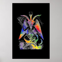Arc-en-ciel {chèvre de Mendes} Baphomet Posters