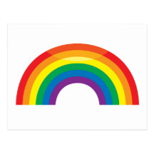 Arc-en-ciel classique carte postale