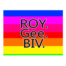 Arc-en-ciel, ROYGeeBiv - Roygbiv Carte Postale