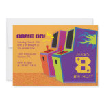Arcade Video Game Birthday Party Invitations