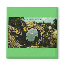 Arch Rock Mackinac Island, Michigan 1911 Fridge Magnets