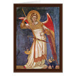 Archangel Michael Weighing A Soul By Guariento Greeting Card