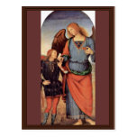 Archangel Raphael And Tobias Small Postcard
