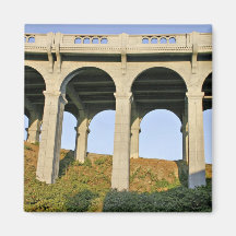 Arched supports Patterson Memorial Bridge Refrigerator Magnet