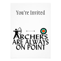 Archers Are Always On Point Custom Invites