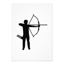 Archery archer invitations