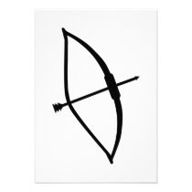 Archery arrow bow invitations