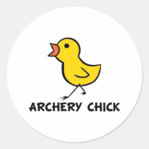 Archery Chick Sticker