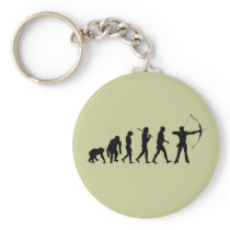 Archery Evolution of an Archery Bow and Arrow Key Chains