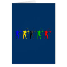 Archery Summer Games   Archer Sports Greeting Card