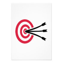 Archery target invitations