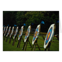 Archery targets near Brentwood, Essex, U.K. Greeting Card